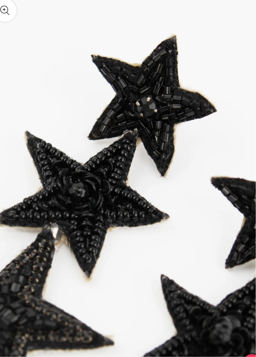 Triple Star Beaded Drop Earrings In 3 Colours