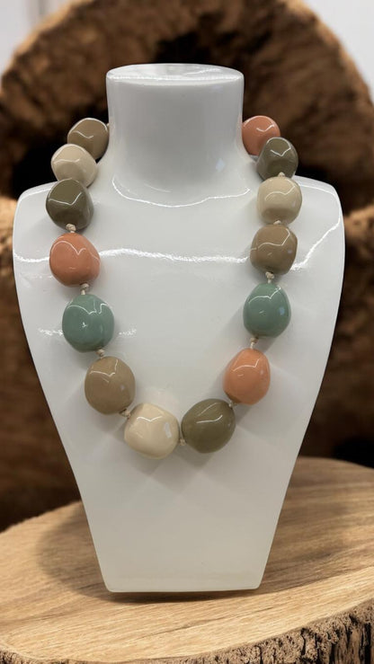 Bam Bam Oversized Beaded Necklace Collection in various colourways