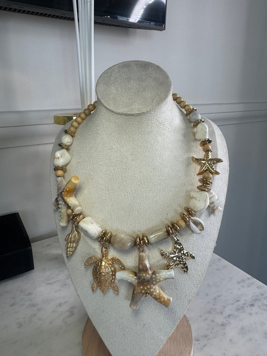 Ocean Muse Charm Choker Necklace