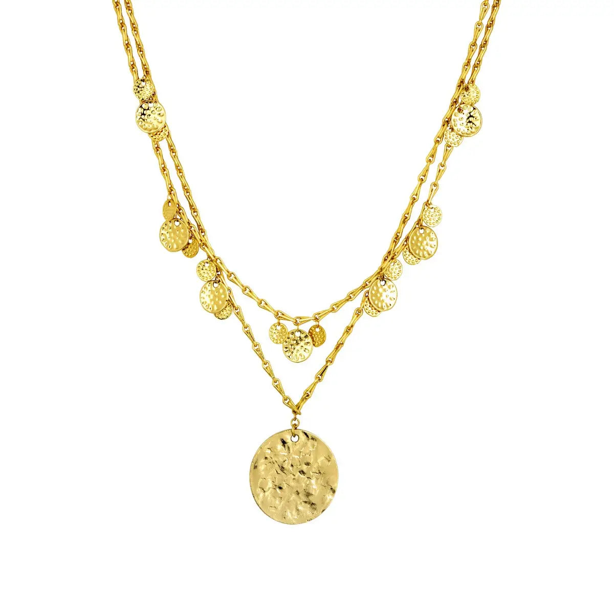 Ashiana - Spice Court Coin Gold Necklace
