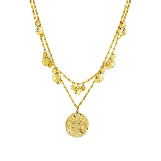 Ashiana - Spice Court Coin Gold Necklace