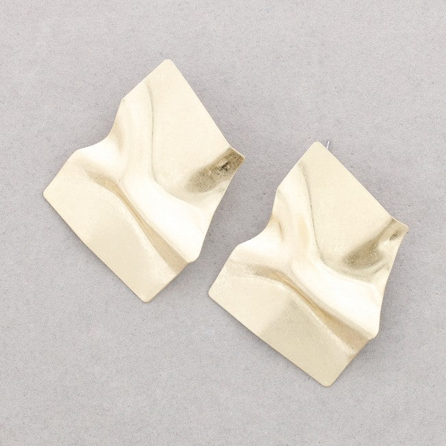 Carrie Gold Metals in Gold & Brush Gold