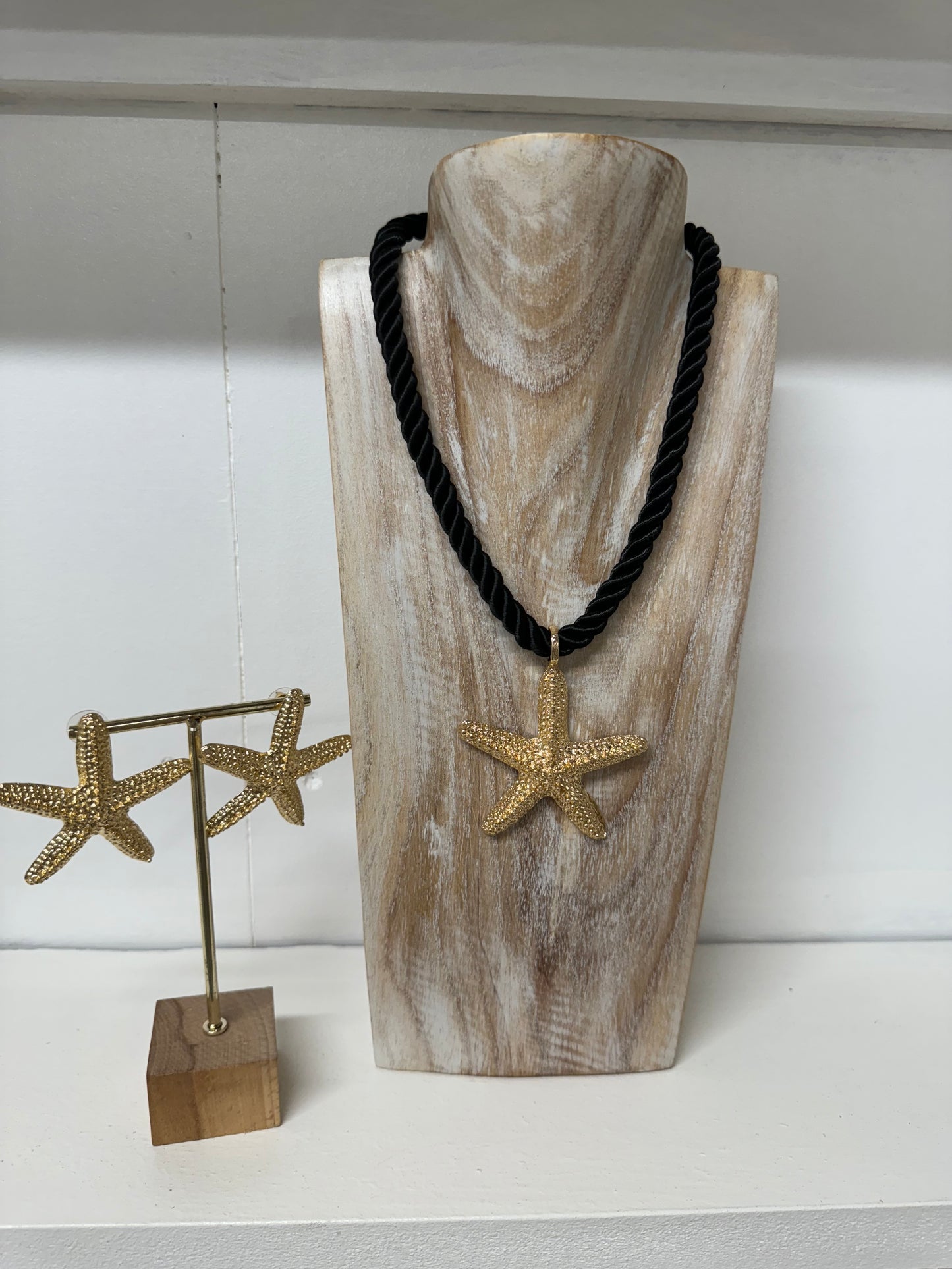 Black Starfish Rope Choker Set