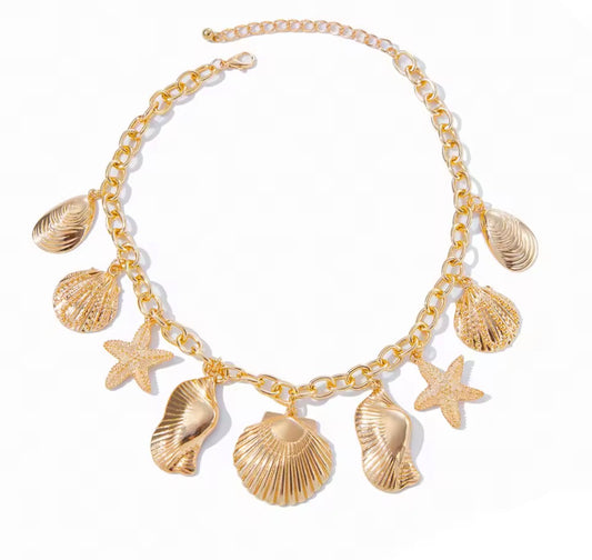 Tidal Chain Choker Necklaces In Gold & Silver