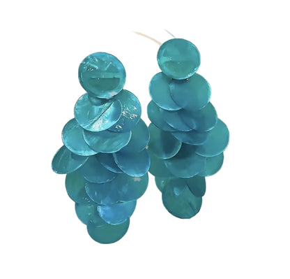 Mermaids Tail Drop Earrings In Various Colours