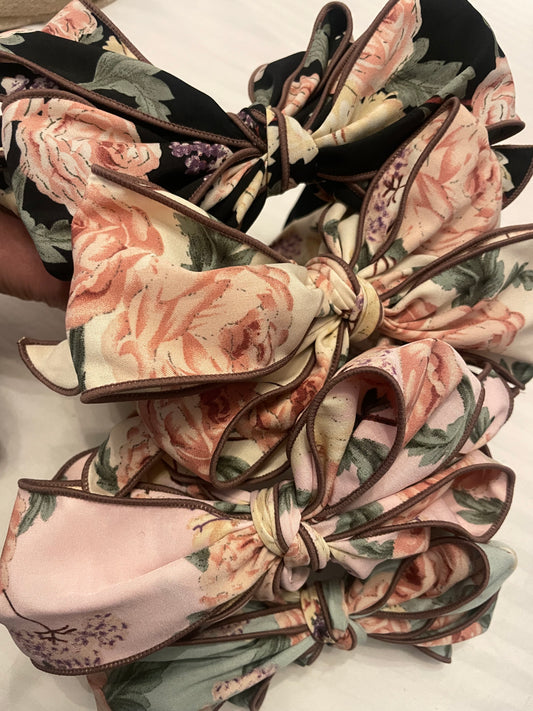 Floral Beau Wired Bow Headbands