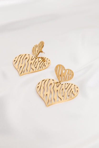 Wild Thing - Wild Heart 2 Tier Drop Earrings