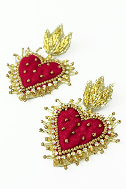 Dolce Velvet Heart Earrings