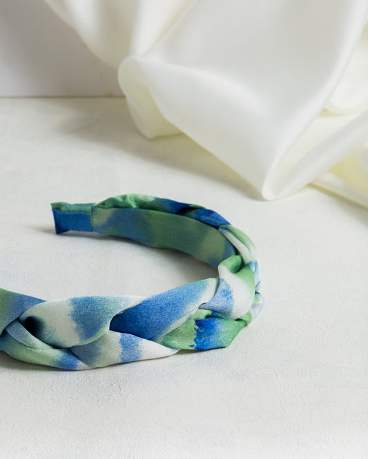 Plaited Tie Dye Headband