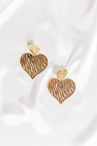 Wild Thing - Wild Heart 2 Tier Drop Earrings