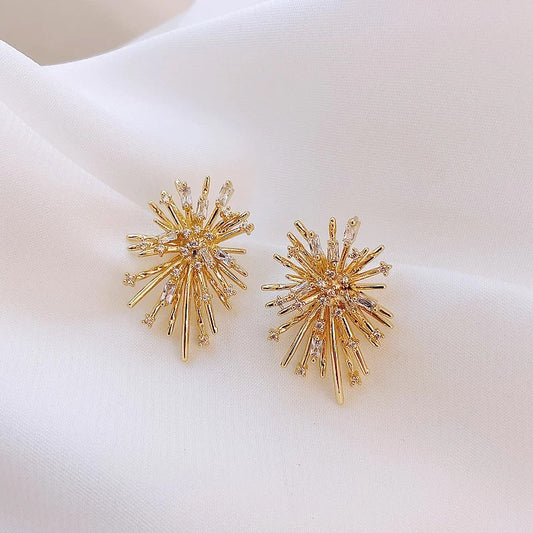 Starburst Gold Earrings