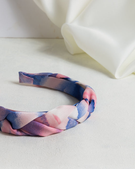 Plaited Tie Dye Headband