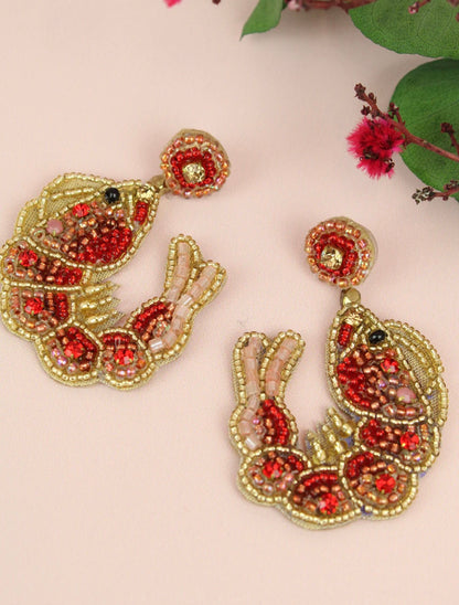 Queen Prawn Earrings