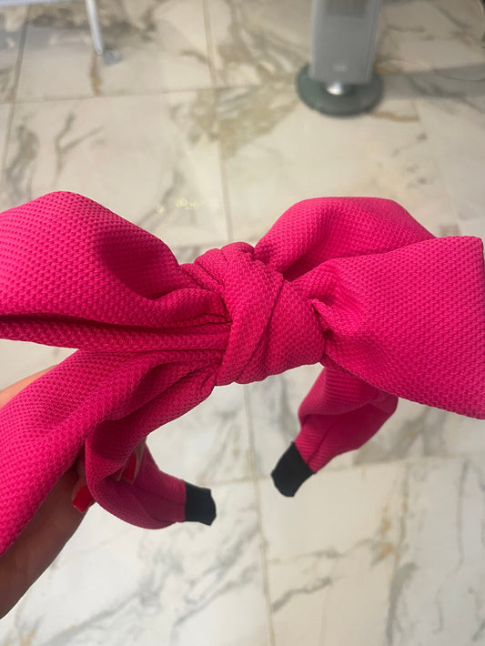 Zara Pink Bow Headband