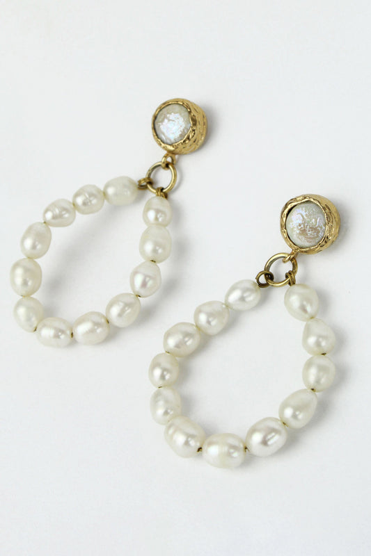 Luxury Pearl Teardrop Earrings