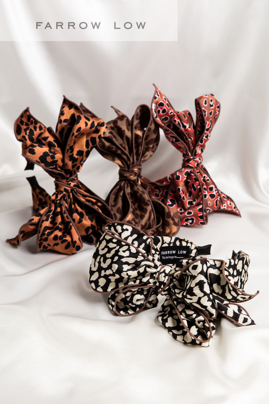 Beau Luxe Wired Bow Headbands In Various Colours