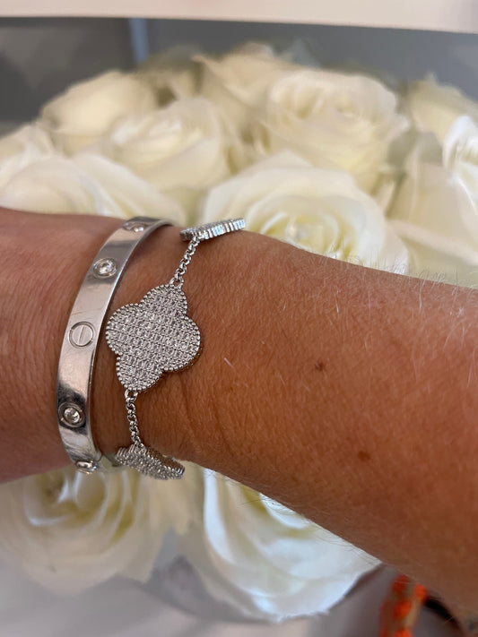 Clover Bracelet In Silver