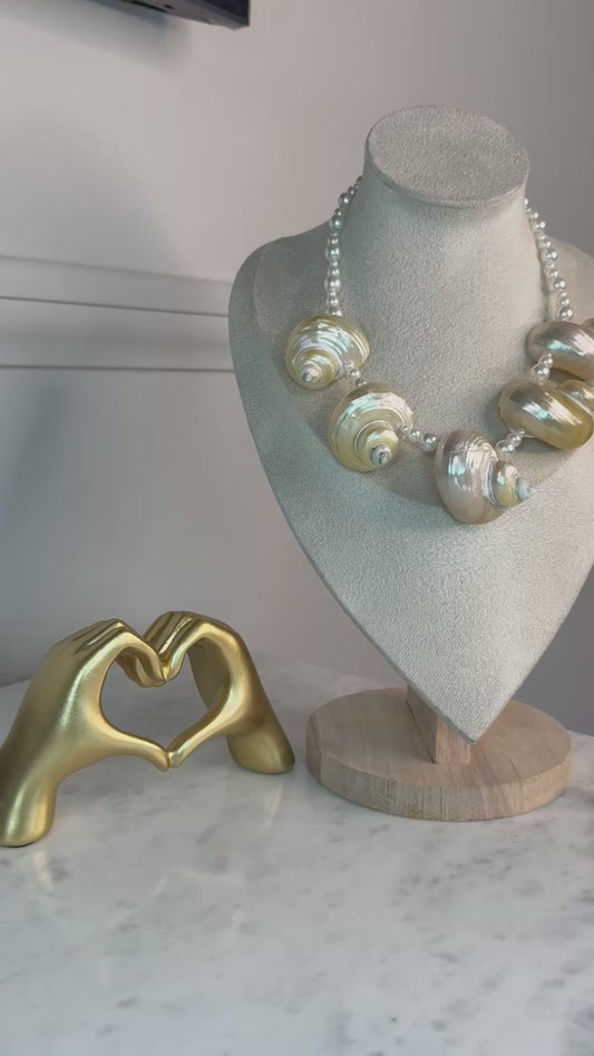 Goddess Mother of Pearl Multi Shell Choker - PRE-ORDER 6th June to 10 June 2026