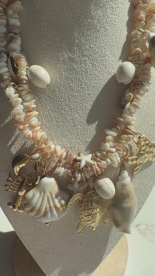 Sea Charm Layered Neckace