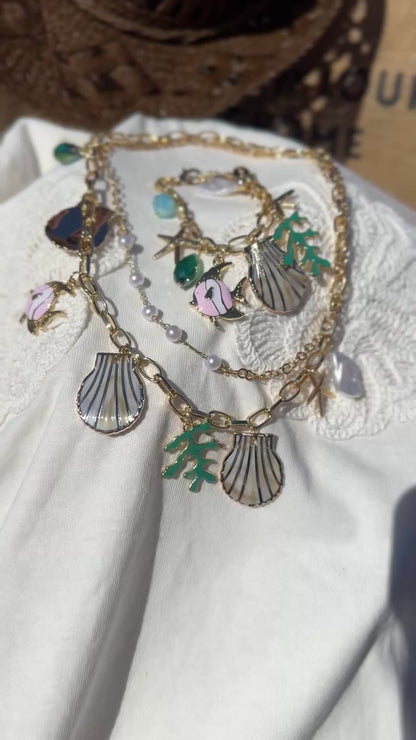 Tropical Treasures Island Necklace & Bracelet Set